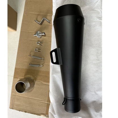 51MM Motorcycle Exhaust Pipe Escape GP Moto Pot Muffler Slip on For Scooter Motocross Dirt Bike Moto 300cc 600cc 1000cc