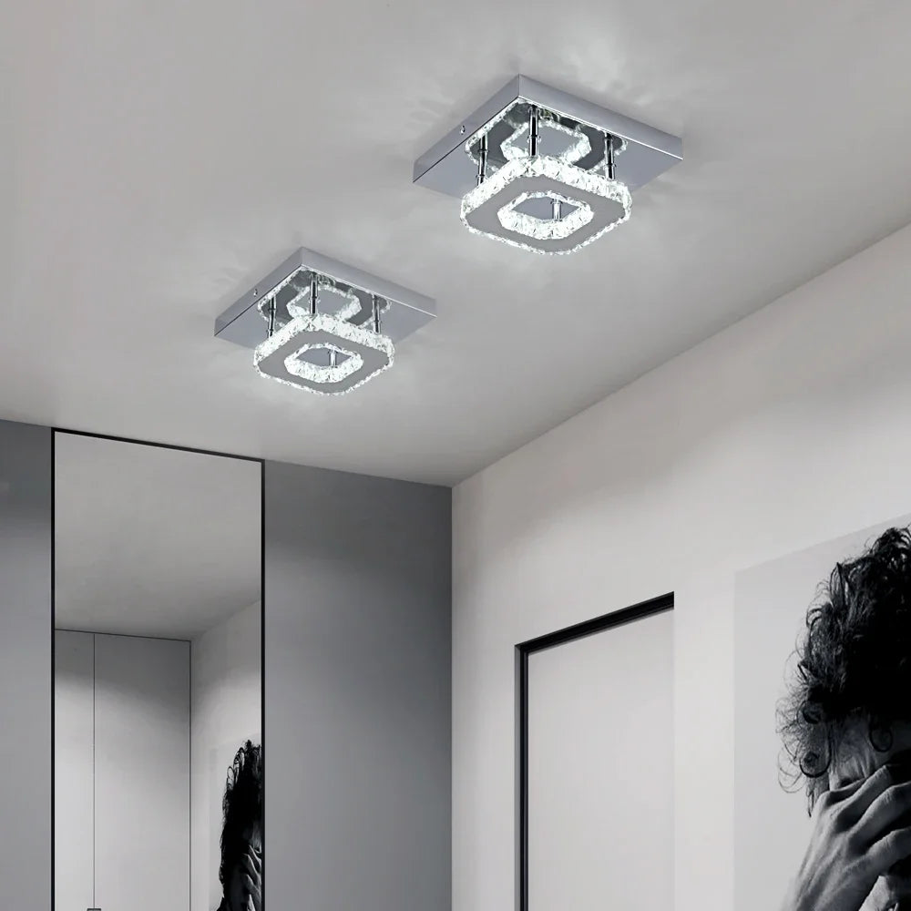 Crystal Ceiling Light Modern Crystal Led Chandelier Luxury Pendant Lighting  Home Decor Lamp Living Room Indoor Fixture Bedroom