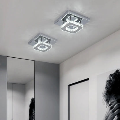 Crystal Ceiling Light Modern Crystal Led Chandelier Luxury Pendant Lighting  Home Decor Lamp Living Room Indoor Fixture Bedroom