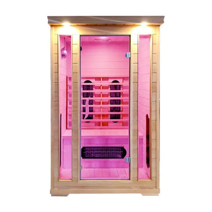 Customization High Quality Home Family Sauna Room Solid Wood Electric Steam Control Panel Optional Customization for 2 People