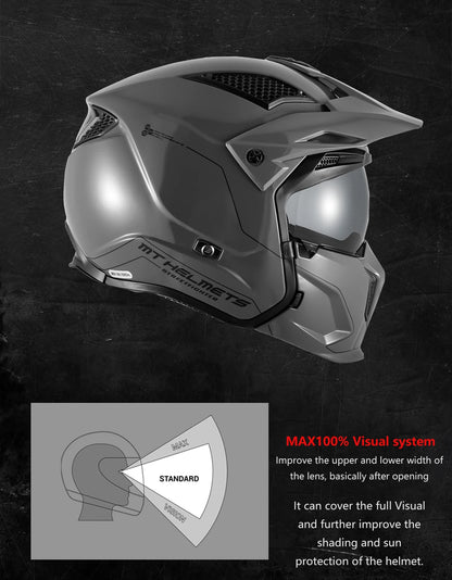 Modular Helmet for Motorcycle Matt / Gloss Mt Original Motocross Helmets Streetfighter Sv Half Open Face Maxvision Tech M-3Xl