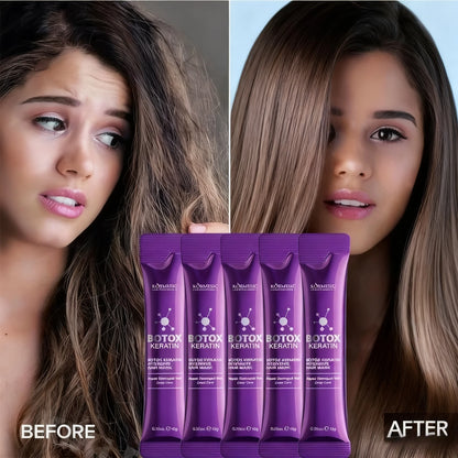 Keratin Hair Mask 5 Seconds Repair Damaged Frizzy Hair Soft Smooth Shiny Nutrition Deep Moisturize Nourishing Hair Care