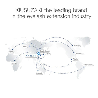 XIUSUZAKI YY Shape Black Brown Eyelashes Extensions Two Tips 2D YY False Lashes Natural Premade Volume Fans Individual Lashes