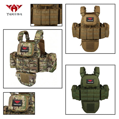YAKEDA   The eight-piece hunting vest has multiple storage bags and is suitable for hunting training and other scenarios