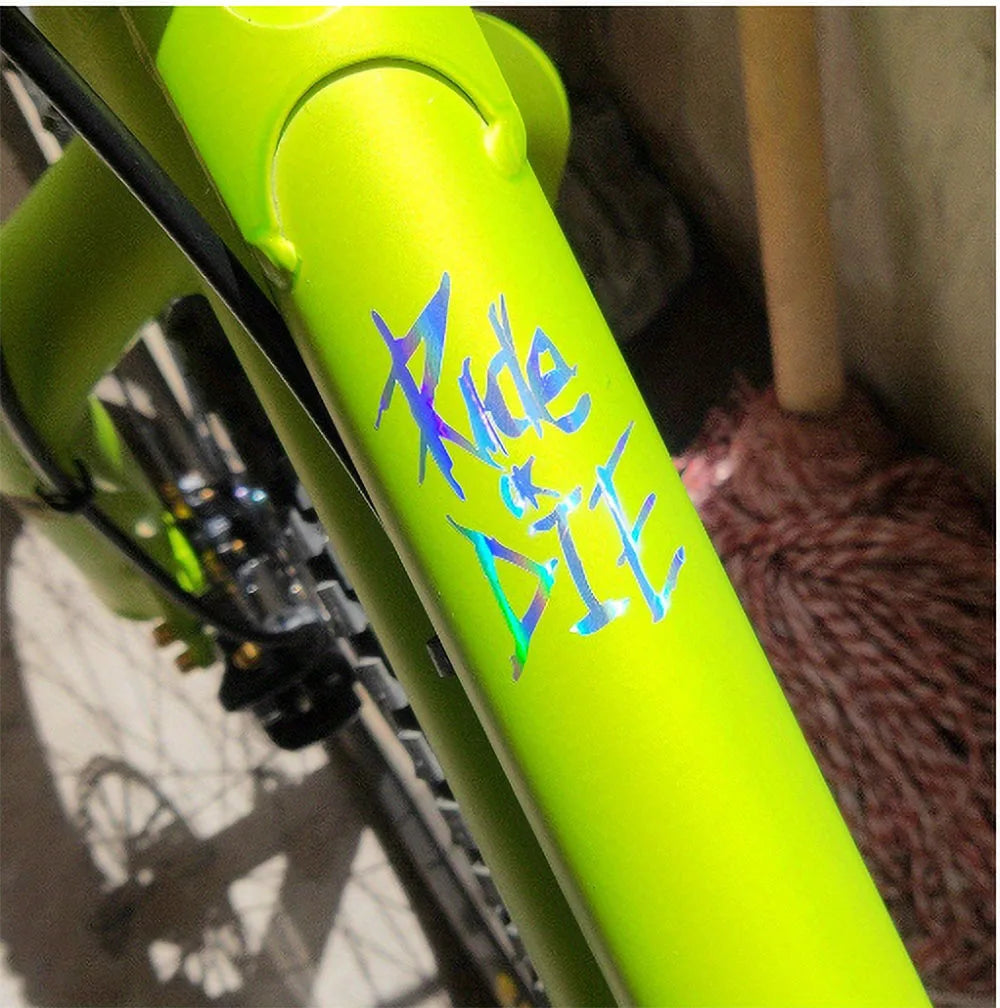 1PC/set Bike Frame Stickers Ride Or Die Top Tube Decals For MTB Bicycle Decorative Frame Bike Car Auto Motorcycle Accessories