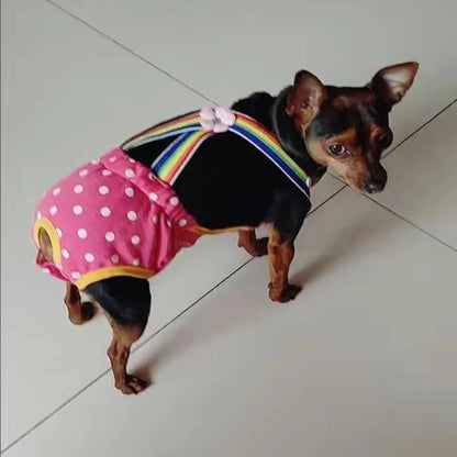 Washable Puppy Dog Diapers Female Pet Physiological Pants for Small Medium Dogs Chihuahua Pinscher Shorts Panties Cat Underpants