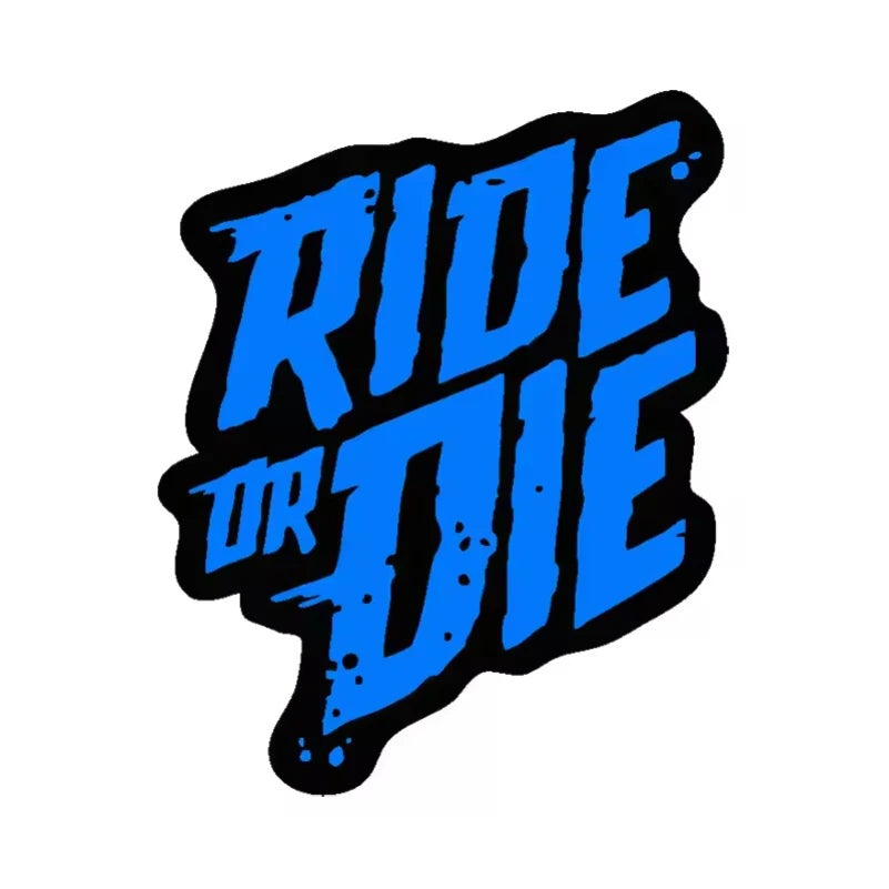 Ride or Die Bike Frame Stickers Bicycle Top Tube Waterproof Decals for MTB Bicycle Decorative Frame Bike Motorcycle Accessories