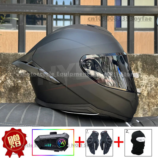 LVS motorcycle helmet men's and women's full face helmet double lens racing helmet DOT certification casco moto