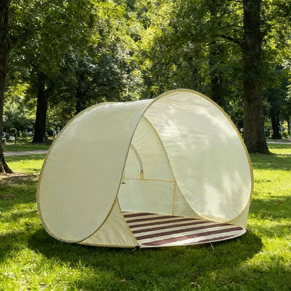 Portable Camping One Click Open 3-4 People Tent Large Space Sunshade Outdoor Beach Sun Shelter Tent Garden Beach Tent