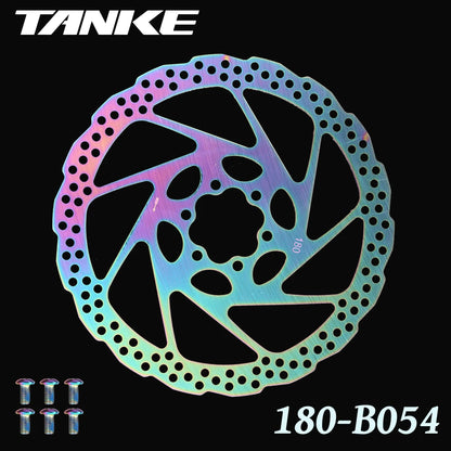 TANKE Bike Disc Brake 140 160 180 203 Rotors With Bolts Hydraulic Brake Road Mountain Bicycle MTB Oil Slick Rotor Bicycle Parts
