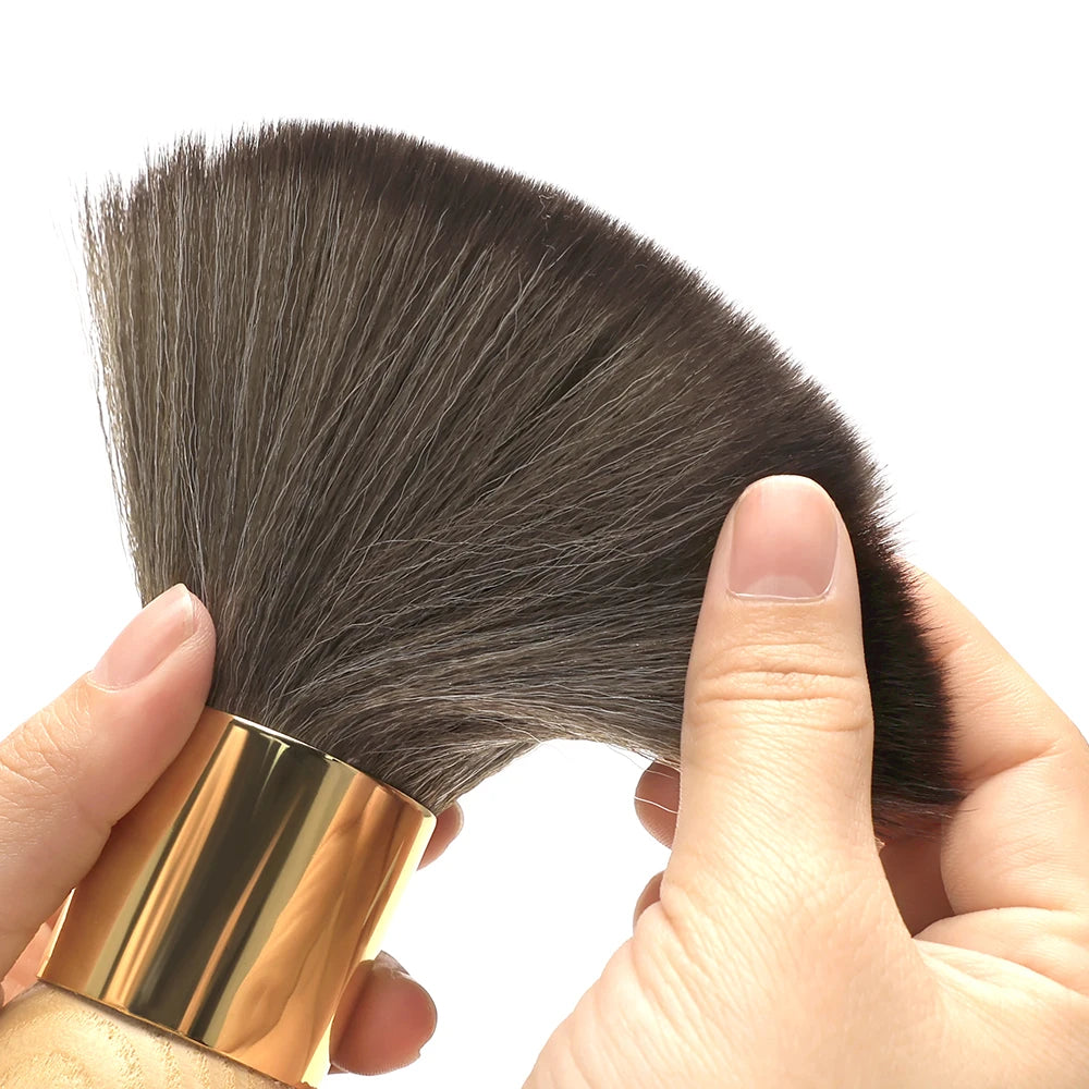 Professional Barber Duster Neck Face Brushes Hair Clean Soft Black Hairbrush Salon Cutting Hairdressing Styling Make Tools