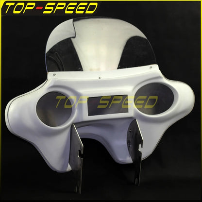 For Harley Touring Road King 1994-2013 Batwing Fairing & Wind Shield & Mount Bracket 6x9 Speaker Headlight Fairing FLHR FLHRI