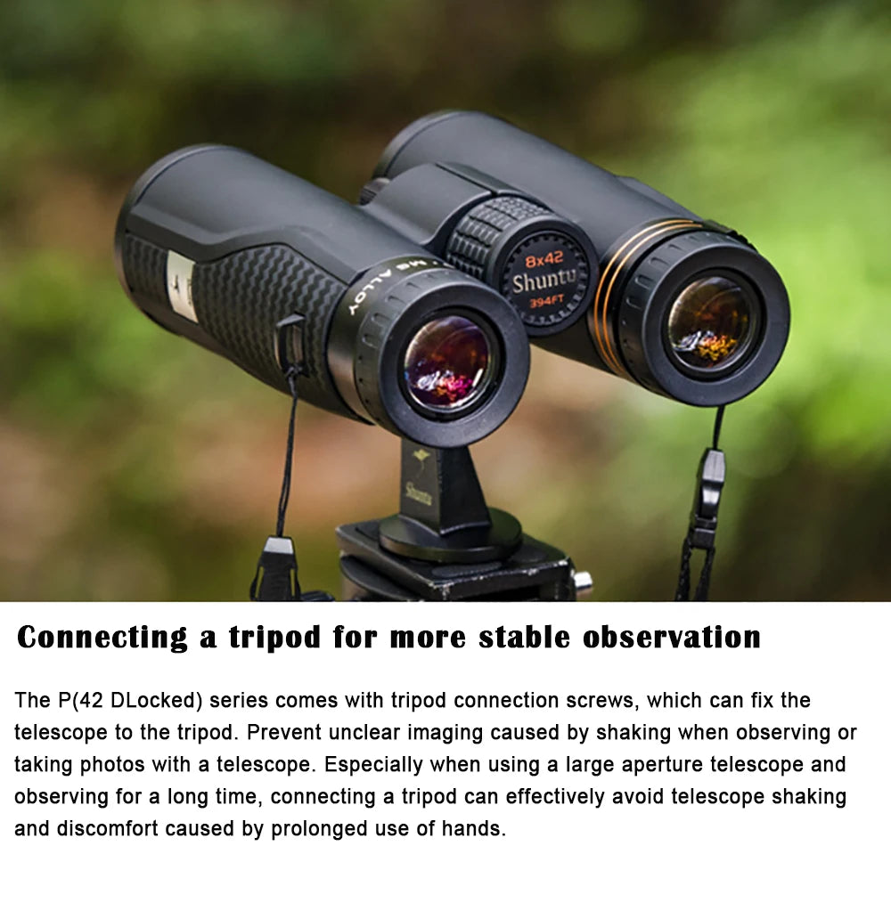 Shuntu 8X42 10X42 ED Binoculars for Adults High Powered Super Bright Clear Lightweight Binocular For Bird Watching Hiking Travel
