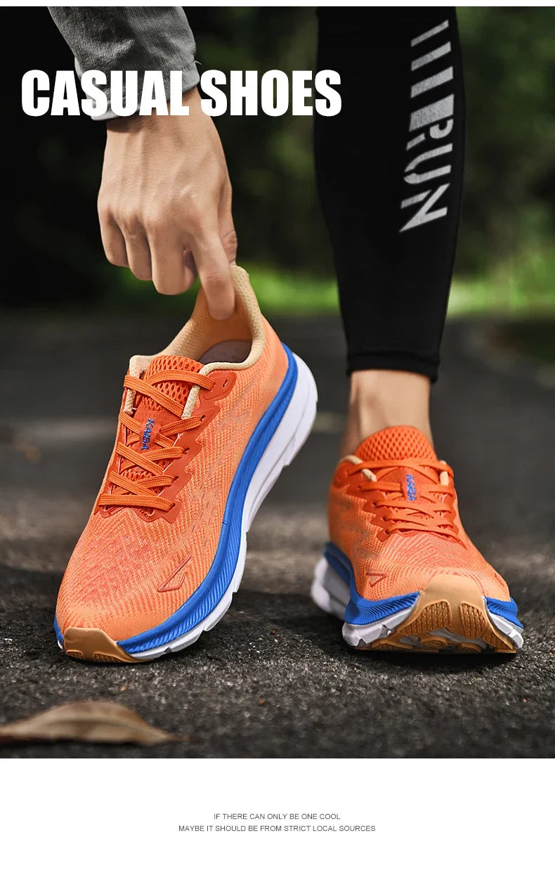 Men's Running Shoes Luxury shoes Couple Outdoor Sneakers Cushioning Breathable Mesh Off-road Trainer Shoes Race Non-Slip Fashion