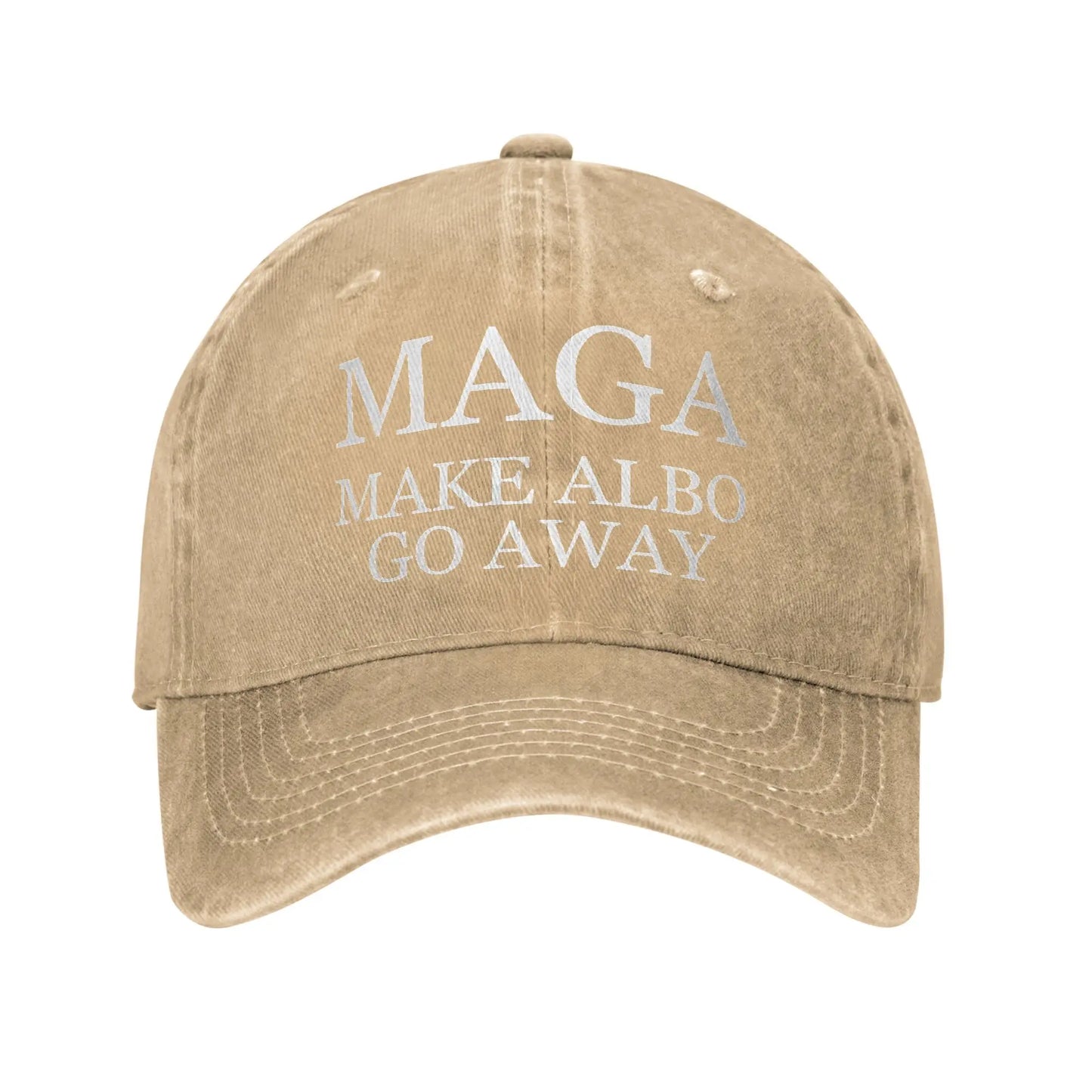 Vintage MAGA Make Albo Go Away Baseball Cap Unisex Distressed Denim Sun Cap Australia Saying Outdoor All Seasons Adjustable Hats