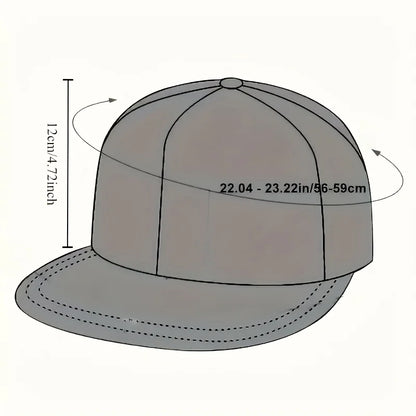 1PC DOPE fabric triangle block print street dance hip-hop hat trend flat edge baseball hat men's and women's