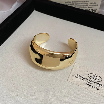 Irregular Geometric Twisted Open Bangles for Women European and American Personalized Bracelet Exaggerated Temperament Jewelry