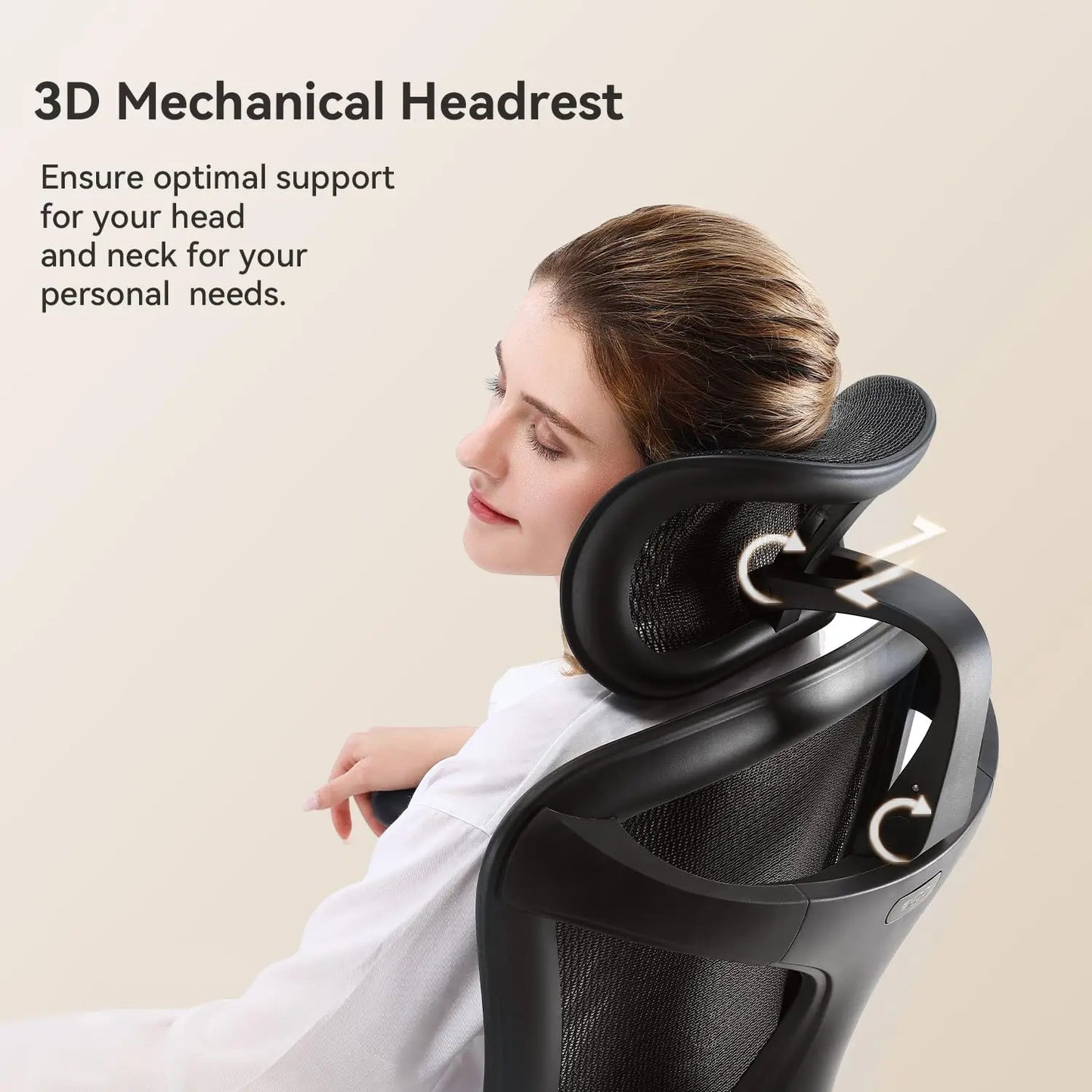 Doro C300 Ergonomic Office Chair with Ultra Soft 3D Armrests, Dynamic Lumbar Support for Home Office Chair,, Customized