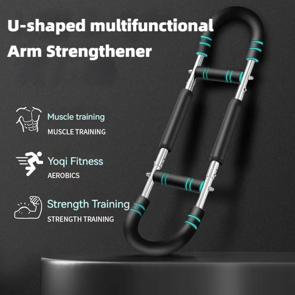 Twister Arm Trainer U-Shaped Arm Chest Exerciser Adjustable Chest Workout Equipment for Muscle Building Workout Gym