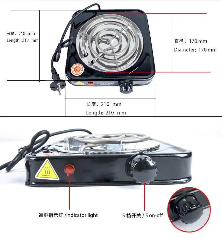 hot plate Hookah Charcoal Burner Chicha electric Plate stove black blue Cooking Coffee Heater Chicha Narguile Accessories