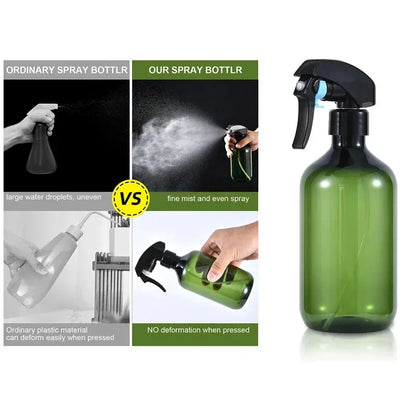 500Ml/16.9ounce spray bottle，Refillable Plastic Plant Sprayer，Can be used for plants、Detergent、Hairdressing、Gardening、Makeup