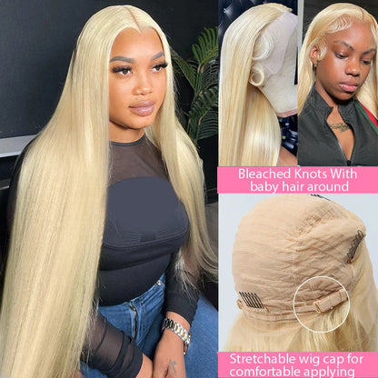 250 Density Human Hair Wigs Blonde 613 Lace Front Wigs 13x6 Straight Human Hair 13x4 Lace Frontal Wig Brazilian Hair Wigs for Women
