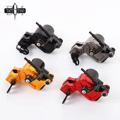 Professional Rotary Tattoo Machine 12V/14000Rpm Adjustable Stroke 2.5-5mm Coreless Powerful Motor V6 Shrapnel Tattoo Machine Gun