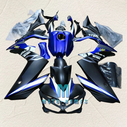 Free Custom fairings Kit for YZF R3 R25 2015 2016 2017 2018 Yamaha R25 R3 15-18 Injection Motorcycle Body Repair Kits Blue