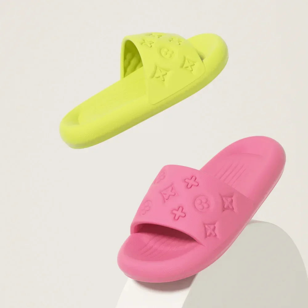 Indoor Slippers Summer Fashion Men Women Floor Flat Shoes EVA Flip Flops Female Non Slip Bathroom Home Outdoor Slippers