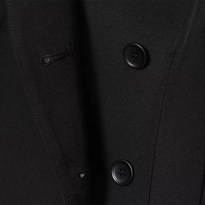 Elegant Solid Women's Blazer Trouser Suits Lapel Single-Breasted Wide Leg Pants Lady Set 2026 Spring 2 Pieces Set Women