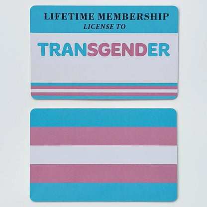 Writable LGBTQIA Identity Card LGBT Pride Cards Lifetime Membership Card perfect rainbow community gift