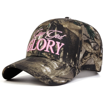 Unisex GIVE GOD GLORY Letter Embroidery Baseball Caps Spring and Autumn Outdoor Adjustable Casual Hats Sunscreen Hat Sports Cap