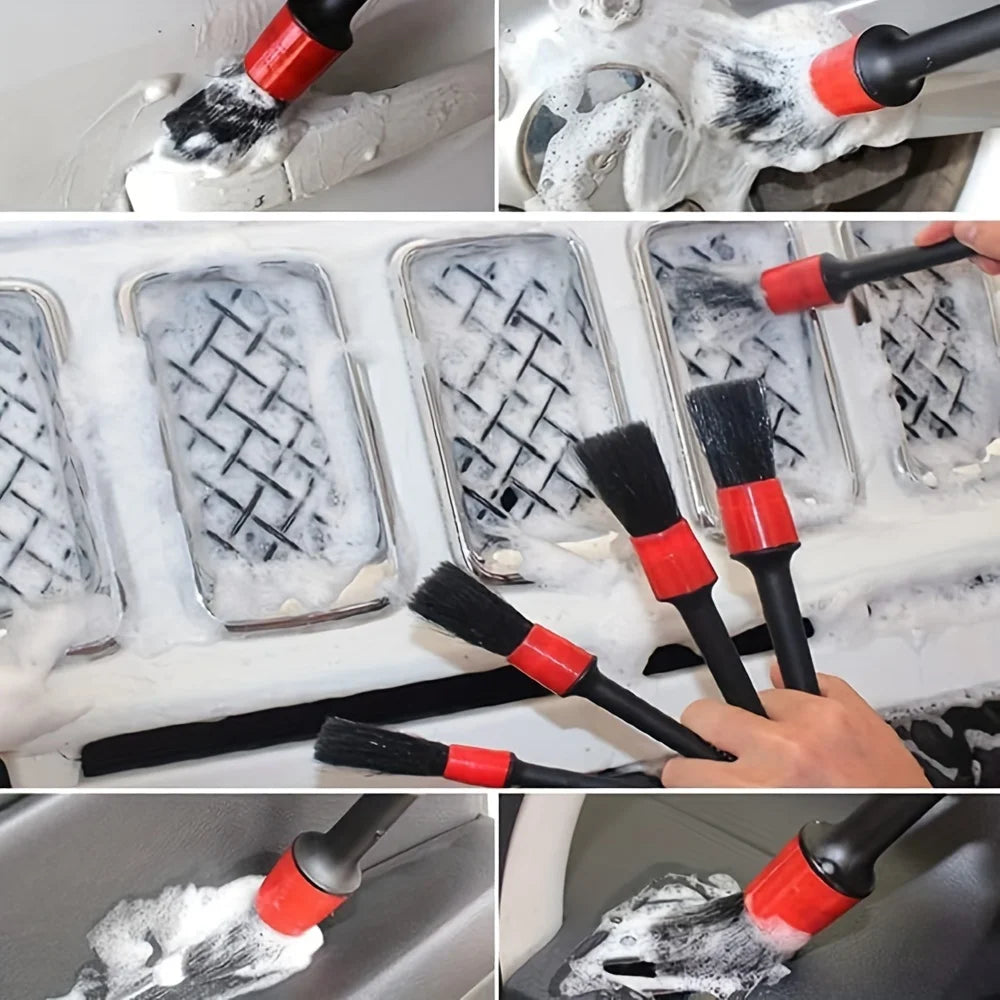 New Car Detailing Brush Set The Ultimate Auto Cleaning Kit for Vents Gaps Maintenance Car Air Outlet Detail Clearance Brush