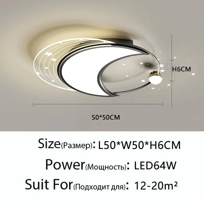 Modern Simple LED Ceiling Lamp Home Decor Bedroom Study Fixture Creative Dining Living Room Lights Children's Room Chandelier