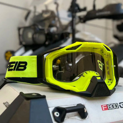 Motorcycle glasses with windproof lens for motocross, dirt bike, ATV, ski, sunglasses & outdoor cycling