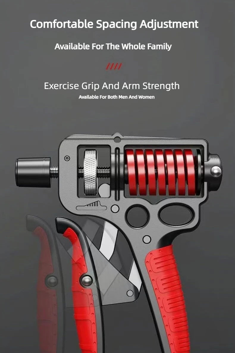 5-165Kg Adjustable Heavy Hand Grip Exercise Strengthener Gripper Finger Expander Arm Wrist Forearm Trainers Fitness Steel Spring