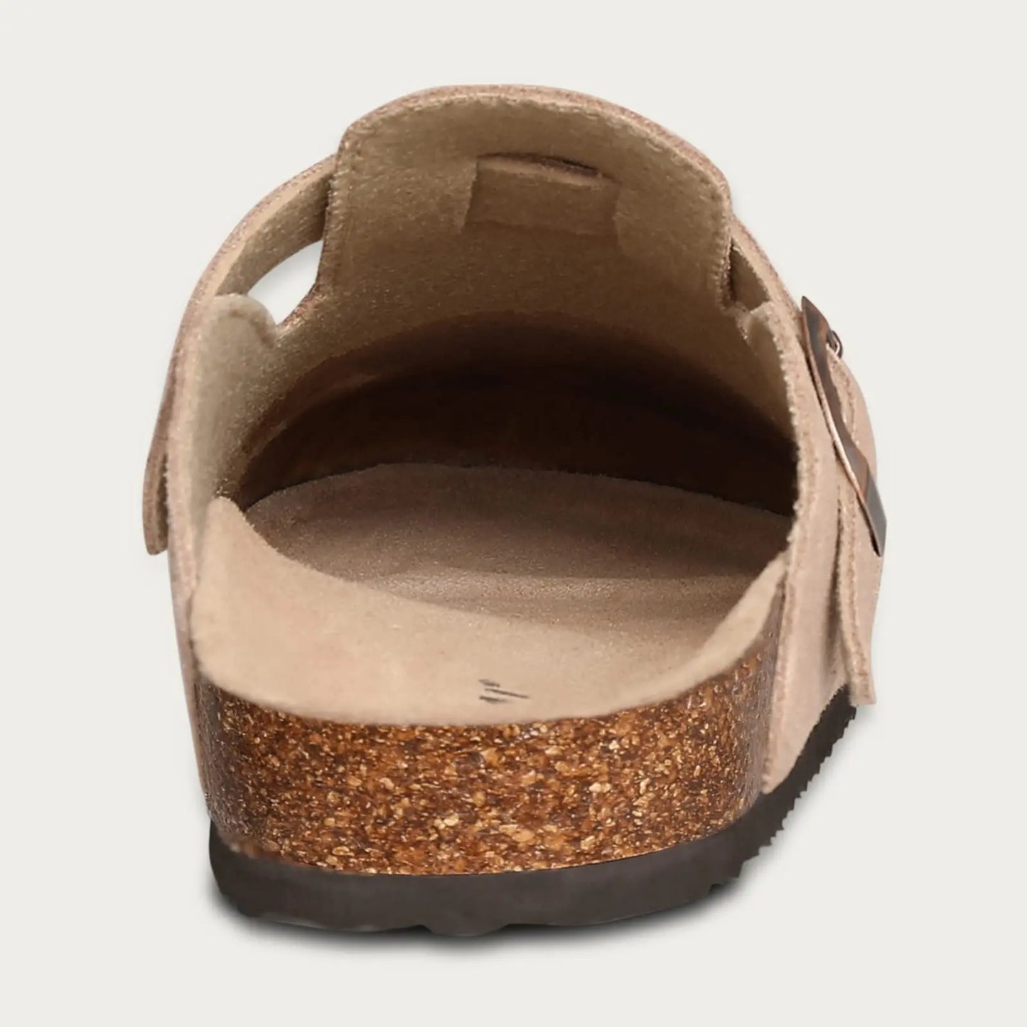 Kidmi New Cow Suede Women's Potato Shoes With Adjustable Strap Cork Insole Mules Outdoor Unisex Clogs Slippers With Arch Support