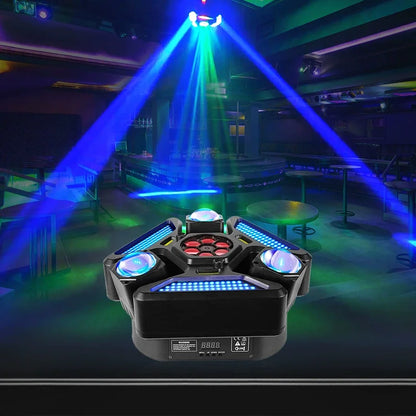 150W Moving Head Disco Lights for Parties Beam Strobe Light DJ Equipment RG Laser DMX/Remote Control/Auto Stage Effect DJ Set