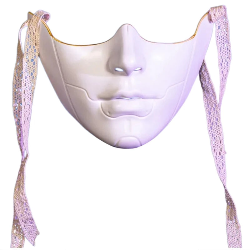 Unisex Masquerade Mask Beauty Mask Cosplay Mask Mechanical Half Face Mask for Carnival Halloween Dress up Party Mask
