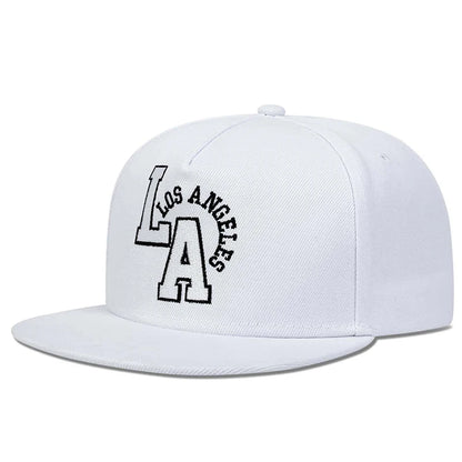 Letter Embroidery Baseball Cap Los Angeles Hip Hop Snapback Hat for Men Women Adult Sports Leisure Caps Outdoor Travel Sun Hats