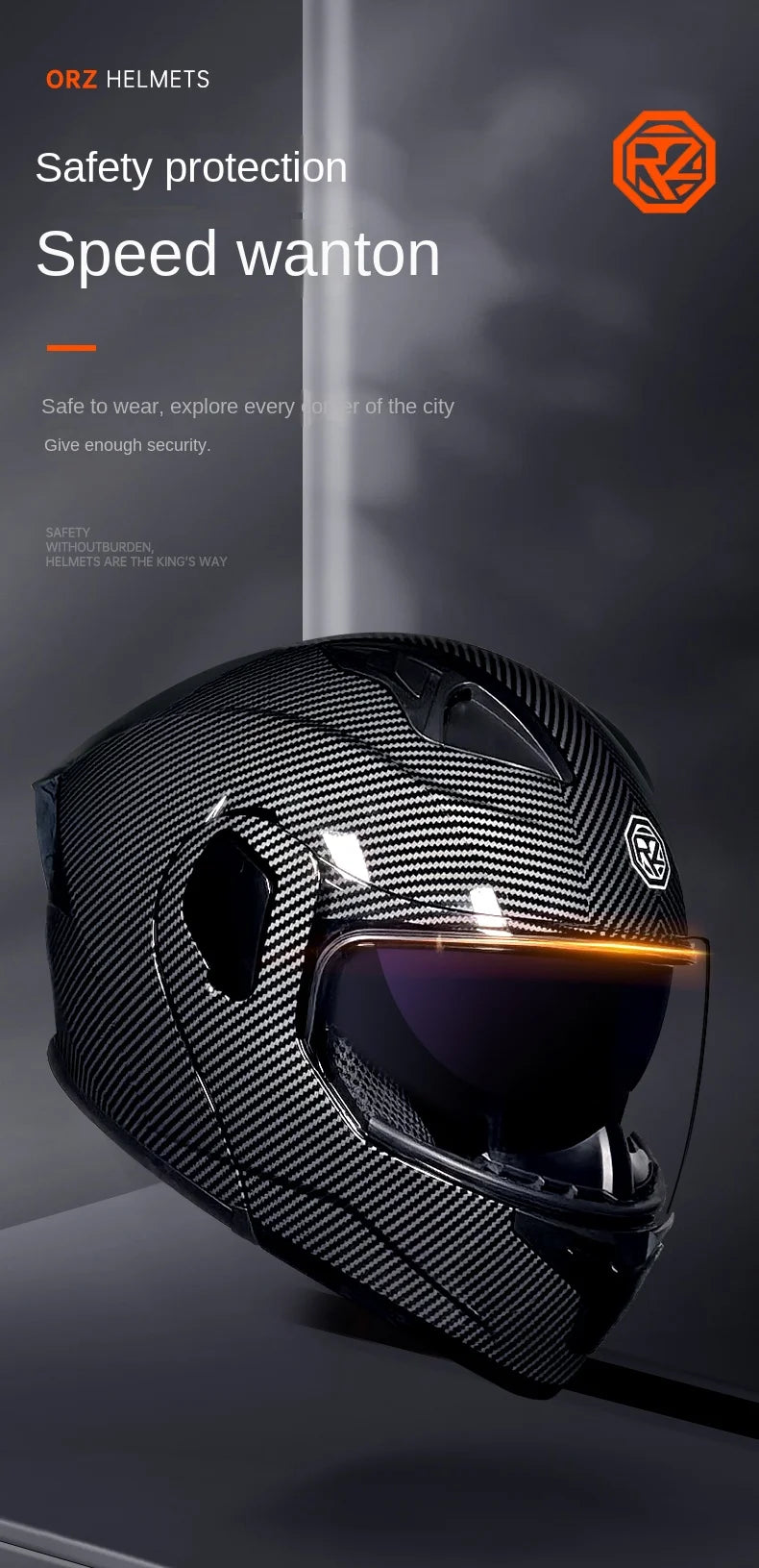 2025 professional motorcycle sports flip helmet ABS material modular dual lens full face helmet DOT certification