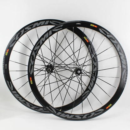 Newest 700C 40mm Road bike 6061 Aluminum alloy bicycle wheelset clincher rim Thru Axle center lock Disc brake hub for 8/9/10/11S