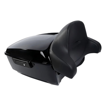 For Harley Touring Road King Street Ultra Electra Glide 2009-2026 Waterproof ABS King Tour Pak Pack Top Box Case Trunk With LED