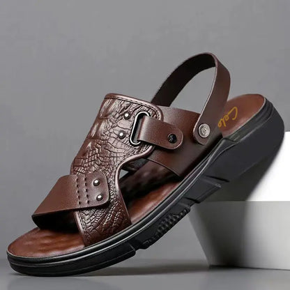 Men's Big Size Sandals Summer Classic Roman Slippers Comfortable Beach Outdoor Walking Shoes  Breathable Casual Slides