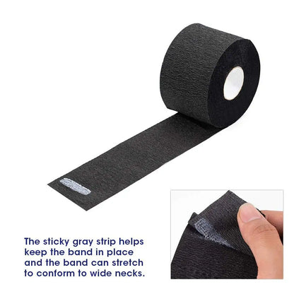 Disposable Paper Barber Neck Strips Professional Stretchy Paper Neck Band for Salon Haircut Styling Tools