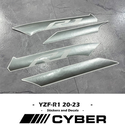 Fairing Shell Sticker Decal Hollow Line Design Front Full Vehicle Sticker All Logos For YAMAHA YZFR1 YZF-1000 R1 2020-2023