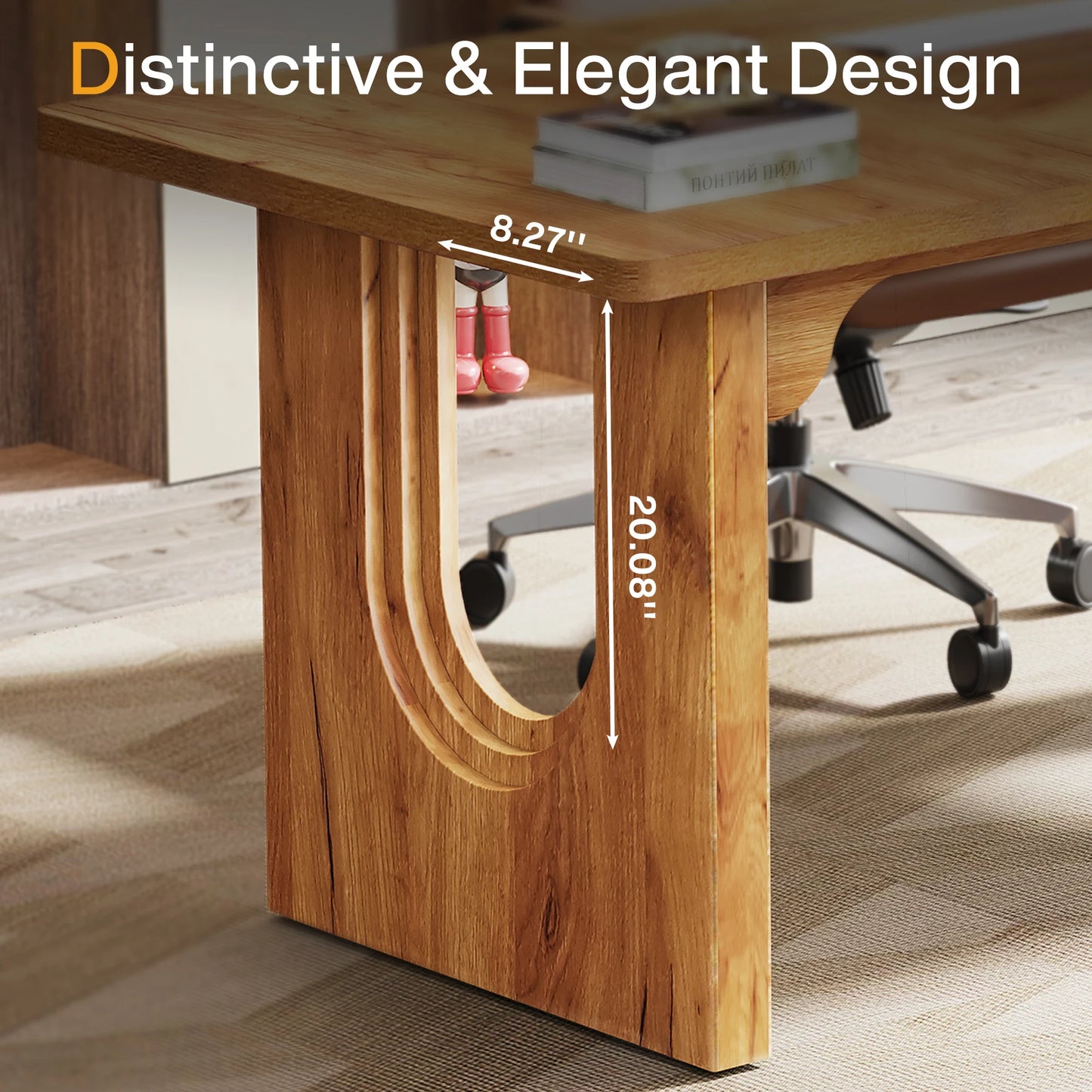 Tribesigns Executive Desk, 70.9" Large Office Computer Desk, Conference Table Meeting Room Table, Workstation Business Furniture