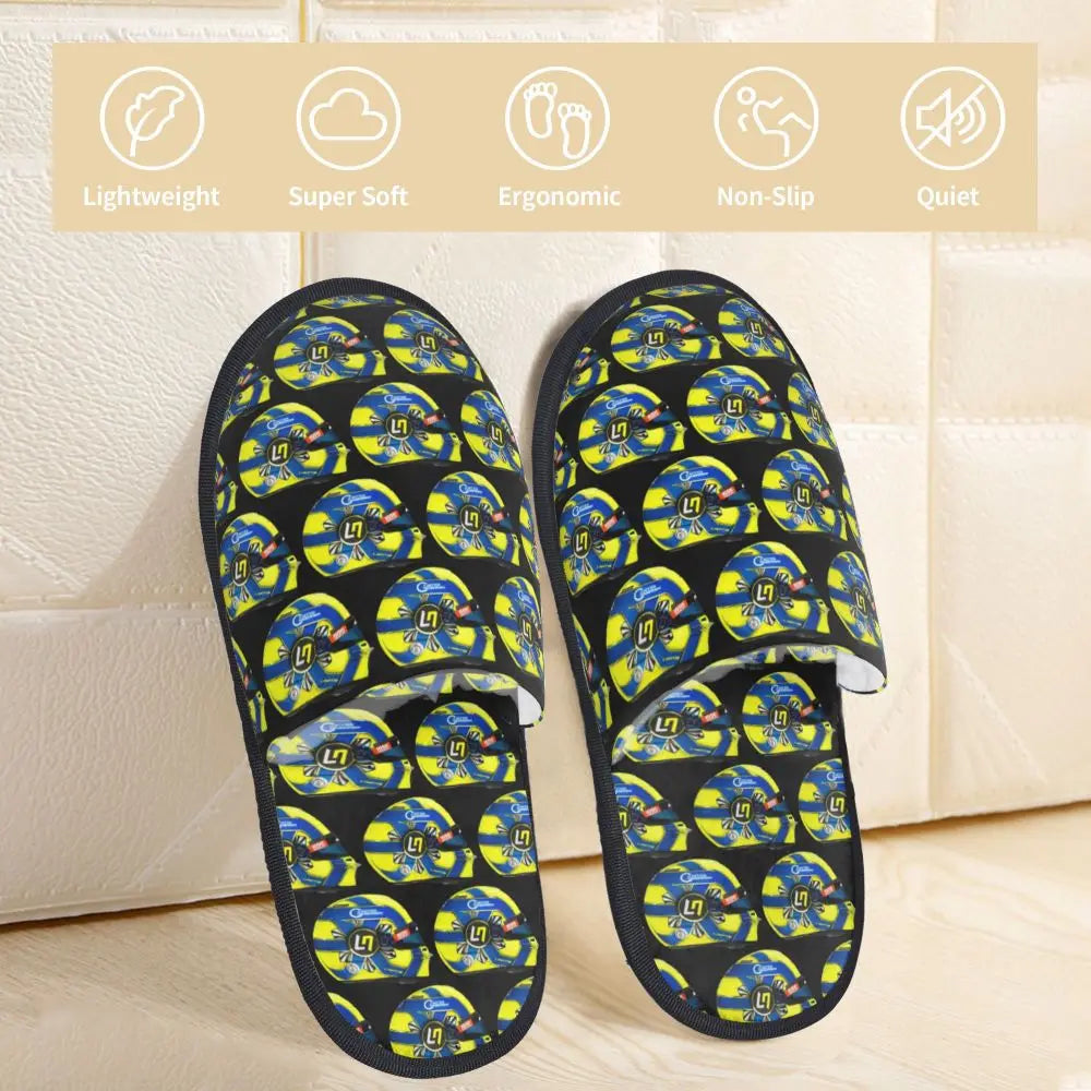 Custom British Lando Norris Racing Driver Guest Slippers for Spa Women House Slipper