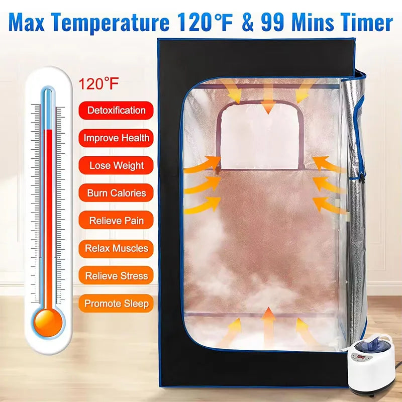 Foldable Outdoor Indoor Spa Slimming Dry Wet Sauna Room Portable Steam Sauna Tent For Home