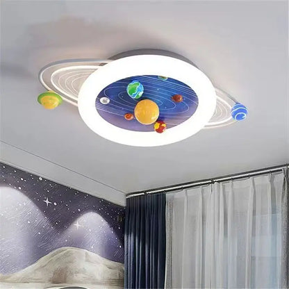 Modern Minimalist Nordic LED Home Ceiling Lights Cartoon Astronaut Space Art Creative Lamp for Living Room Decoration Chandelier
